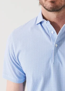 PATRICK ASSARAF Pima Cotton Stretch Printed Polo|Men Polos