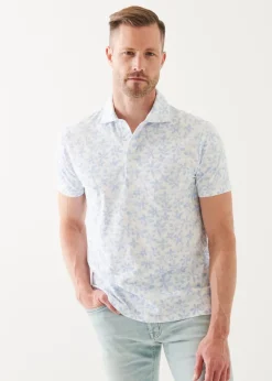 PATRICK ASSARAF Pima Cotton Stretch Printed Polo|Men Polos