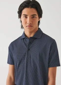 PATRICK ASSARAF Pima Cotton Stretch Printed Polo|Men Polos