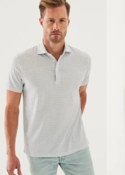 PATRICK ASSARAF Pima Cotton Stretch Printed Polo|Men Polos