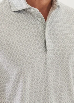 PATRICK ASSARAF Pima Cotton Stretch Printed Polo|Men Polos