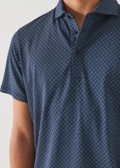 PATRICK ASSARAF Pima Cotton Stretch Printed Polo|Men Polos
