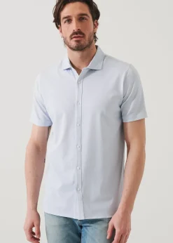 PATRICK ASSARAF Pima Cotton Stretch Printed Shirt|Men Shirts