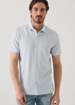 PATRICK ASSARAF Pima Cotton Stretch Printed Shirt|Men Shirts