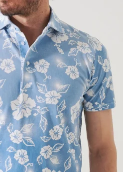 PATRICK ASSARAF Pima Cotton Stretch Printed Polo|Men Polos