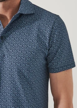 PATRICK ASSARAF Pima Cotton Stretch Printed Polo|Men Polos
