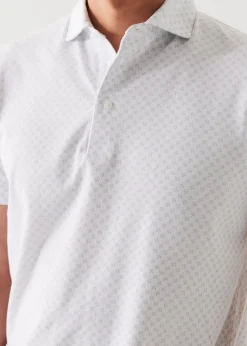 PATRICK ASSARAF Pima Cotton Stretch Printed Polo|Men Polos