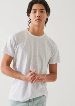 PATRICK ASSARAF Pima Cotton Stretch Printed T-Shirt|Men T-Shirts