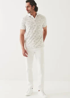 PATRICK ASSARAF Pima Cotton Stretch Printed Polo|Men Polos