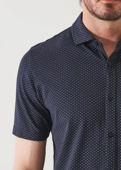 PATRICK ASSARAF Pima Cotton Stretch Printed Shirt|Men Shirts