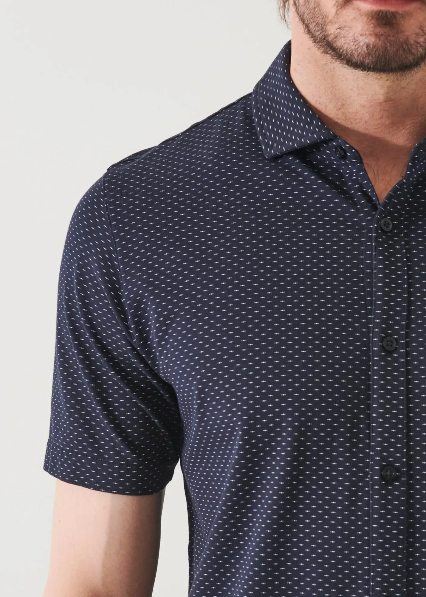 PATRICK ASSARAF Pima Cotton Stretch Printed Shirt|Men Shirts