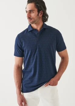 PATRICK ASSARAF Pima Cotton Stretch Printed Polo|Men Polos
