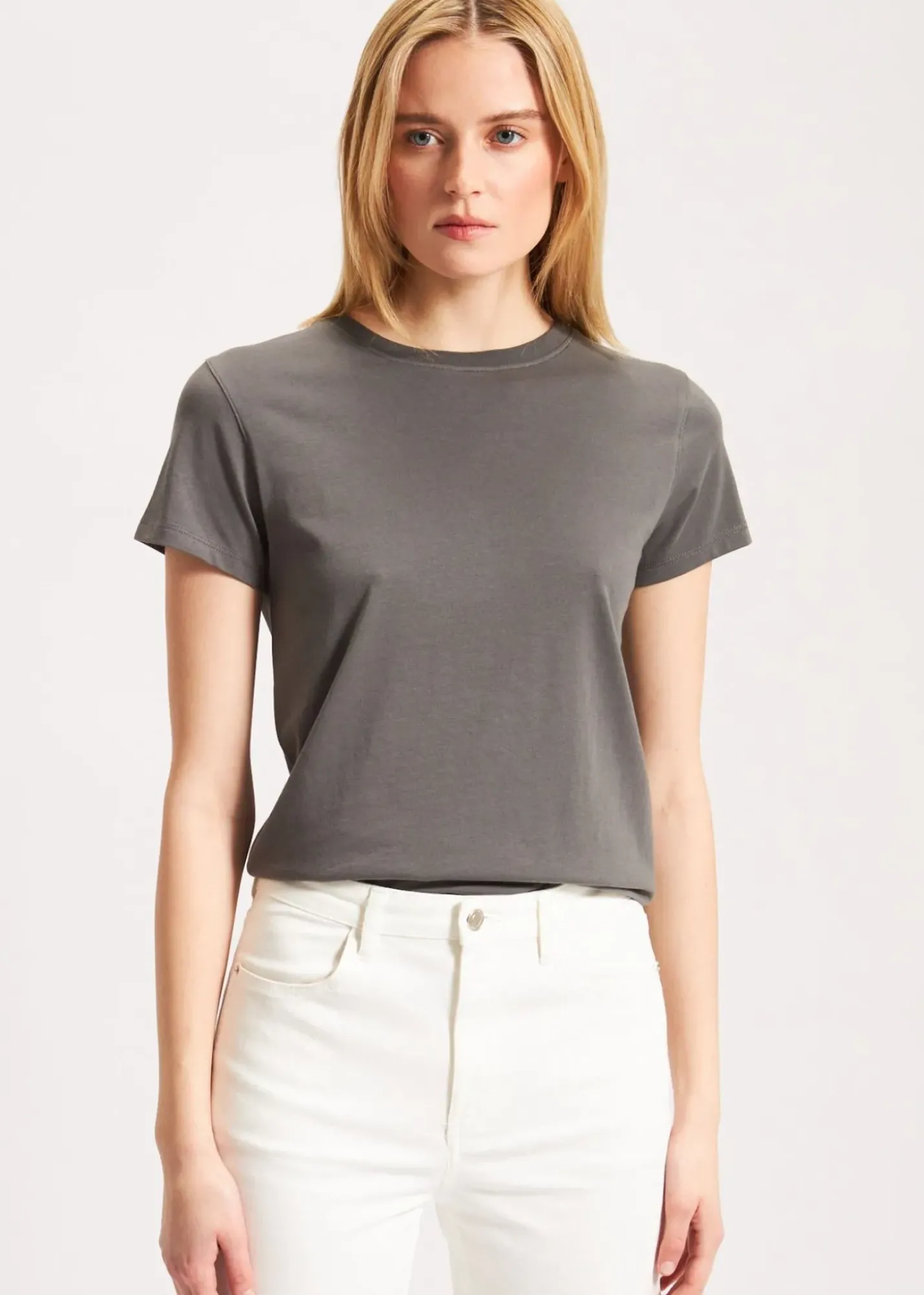 PATRICK ASSARAF Pima Cotton Stretch Slim T-Shirt|Women T-Shirts