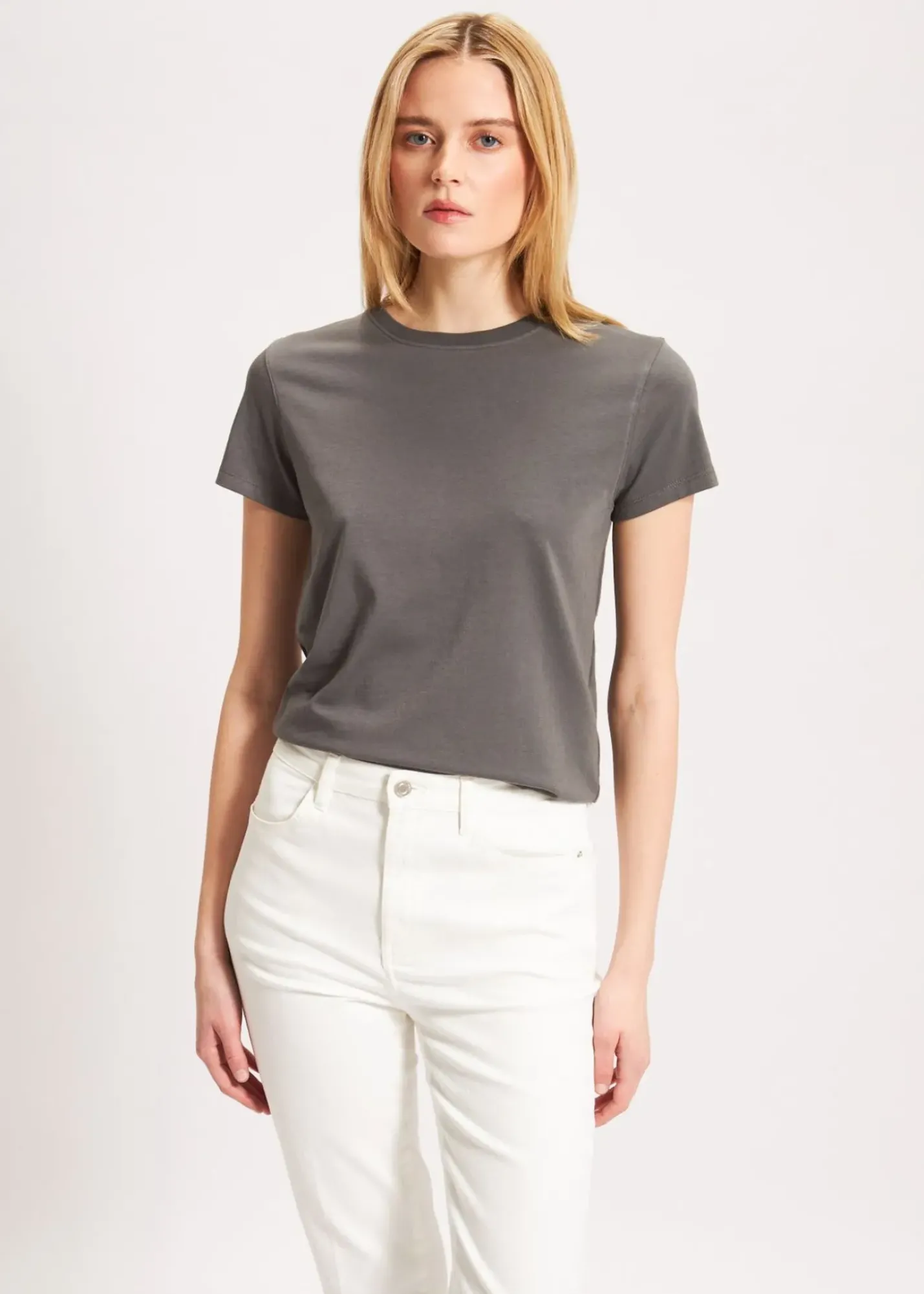 PATRICK ASSARAF Pima Cotton Stretch Slim T-Shirt|Women T-Shirts