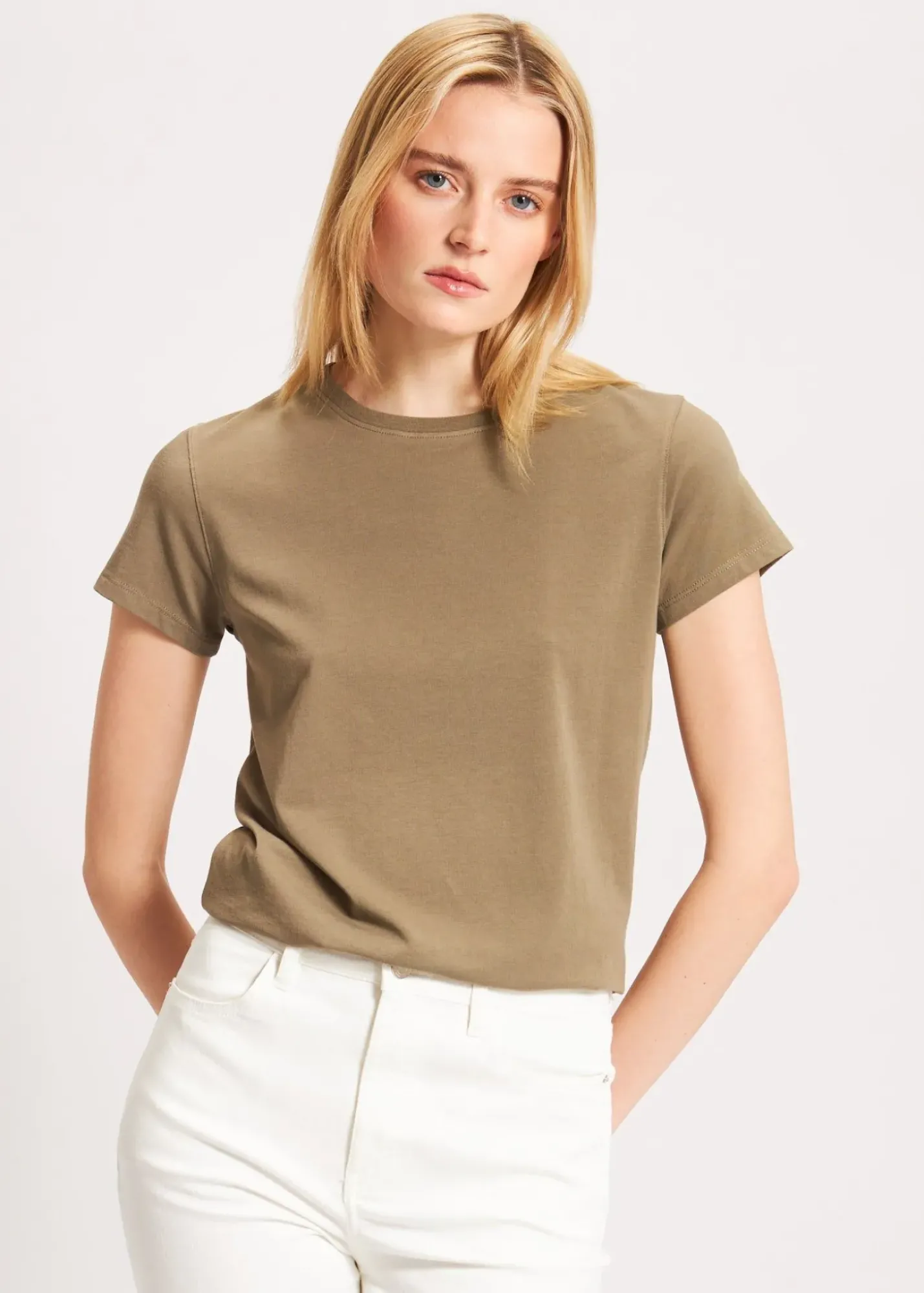 PATRICK ASSARAF Pima Cotton Stretch Slim T-Shirt|Women T-Shirts