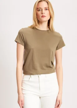 PATRICK ASSARAF Pima Cotton Stretch Slim T-Shirt|Women T-Shirts