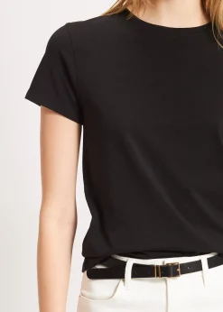 PATRICK ASSARAF Pima Cotton Stretch Slim T-Shirt|Women T-Shirts