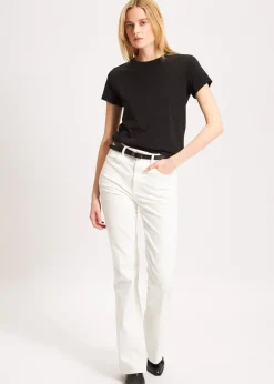 PATRICK ASSARAF Pima Cotton Stretch Slim T-Shirt|Women T-Shirts