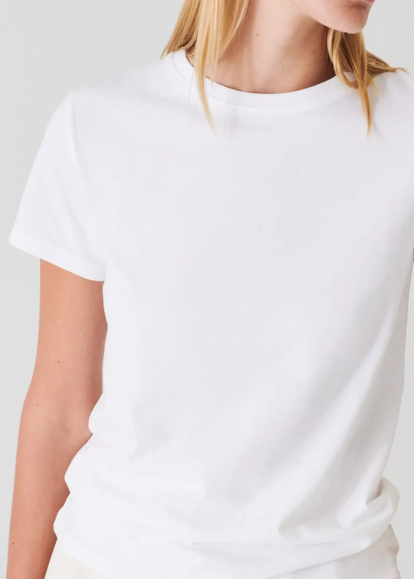 PATRICK ASSARAF Pima Cotton Stretch Slim T-Shirt|Women T-Shirts
