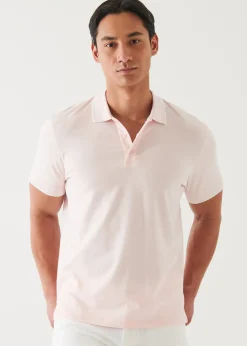 PATRICK ASSARAF Pima Cotton Stretch Tipped Polo|Men Polos
