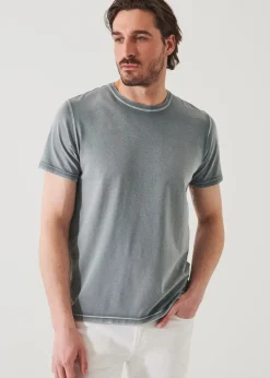 PATRICK ASSARAF Pima Cotton Stretch Vintage Wash T-Shirt|Men T-Shirts