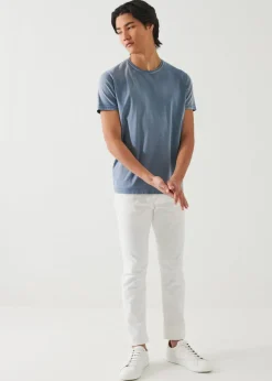 PATRICK ASSARAF Pima Cotton Stretch Vintage Wash T-Shirt|Men T-Shirts