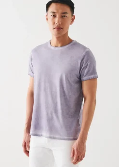 PATRICK ASSARAF Pima Cotton Stretch Vintage Wash T-Shirt|Men T-Shirts
