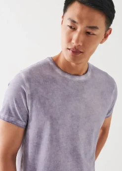 PATRICK ASSARAF Pima Cotton Stretch Vintage Wash T-Shirt|Men T-Shirts