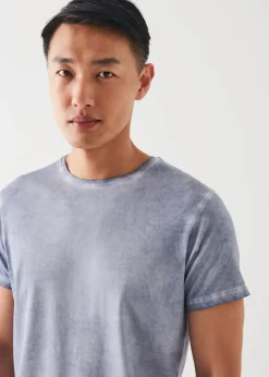 PATRICK ASSARAF Pima Cotton Stretch Vintage Wash T-Shirt|Men T-Shirts