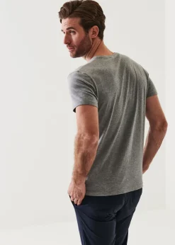 PATRICK ASSARAF Pima Cotton Stretch V-Neck T-Shirt|Men T-Shirts