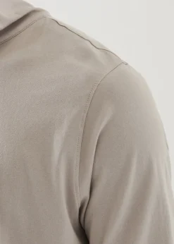 PATRICK ASSARAF Pima Cotton Stretch Zip Mock|Men Sweatshirts & Hoodies