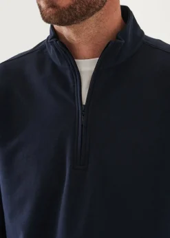 PATRICK ASSARAF Pima Stretch Fleece Zip-Up Hoodie|Men Sweatshirts & Hoodies