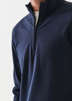 PATRICK ASSARAF Pima Stretch Fleece Zip-Up Hoodie|Men Sweatshirts & Hoodies