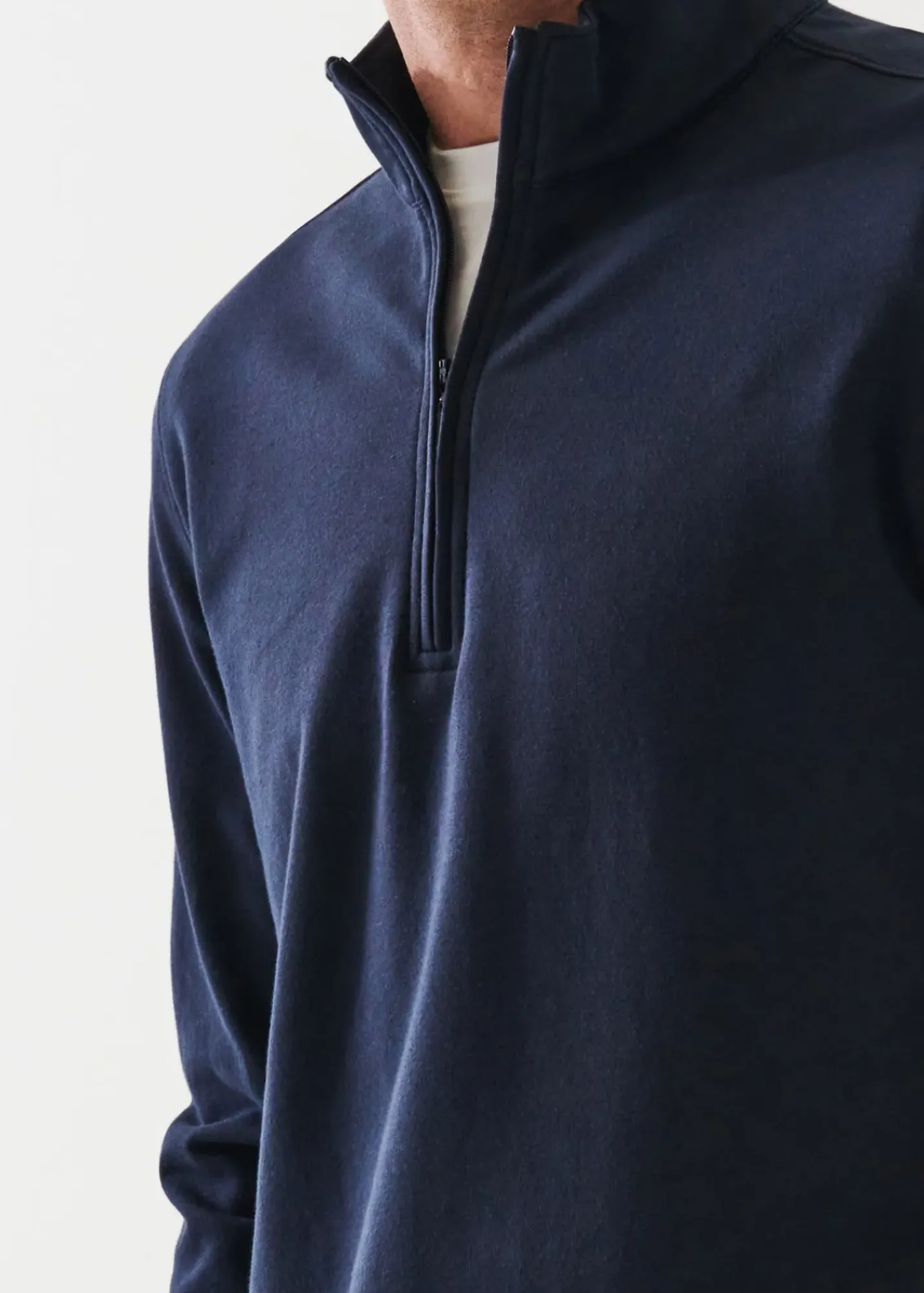 PATRICK ASSARAF Pima Stretch Fleece Zip-Up Hoodie|Men Sweatshirts & Hoodies