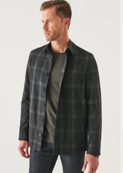 PATRICK ASSARAF Plaid Shirt Jacket|Men Outerwear
