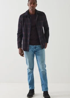 PATRICK ASSARAF Plaid Shirt Jacket|Men Outerwear