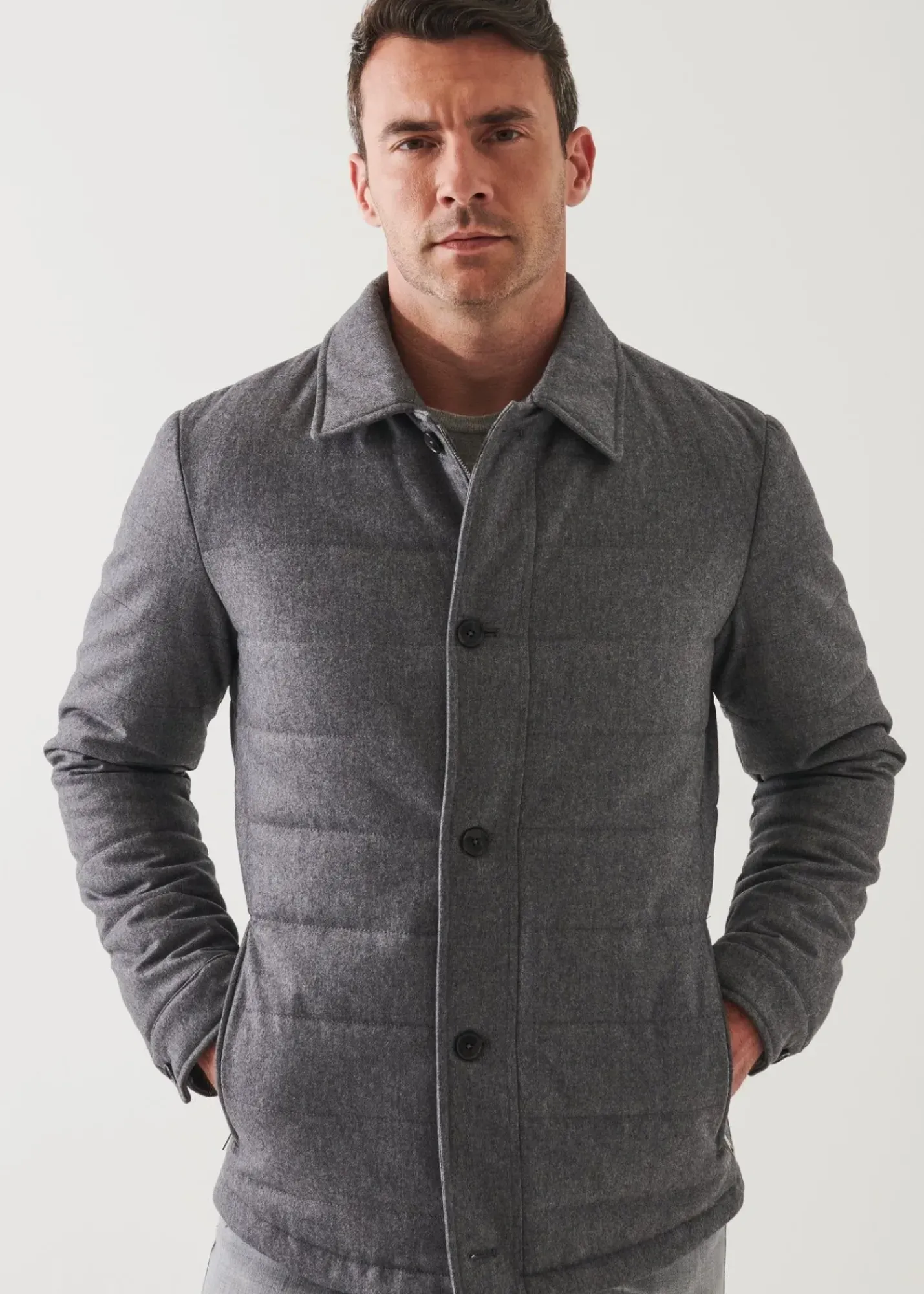 PATRICK ASSARAF Plaid Shirt Jacket|Men Shirt Jackets