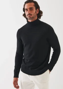 PATRICK ASSARAF Plaited Merino Wool Turtleneck|Men Knitwear
