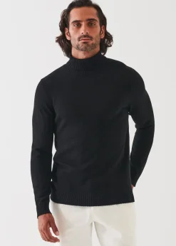 PATRICK ASSARAF Plaited Merino Wool Turtleneck|Men Knitwear