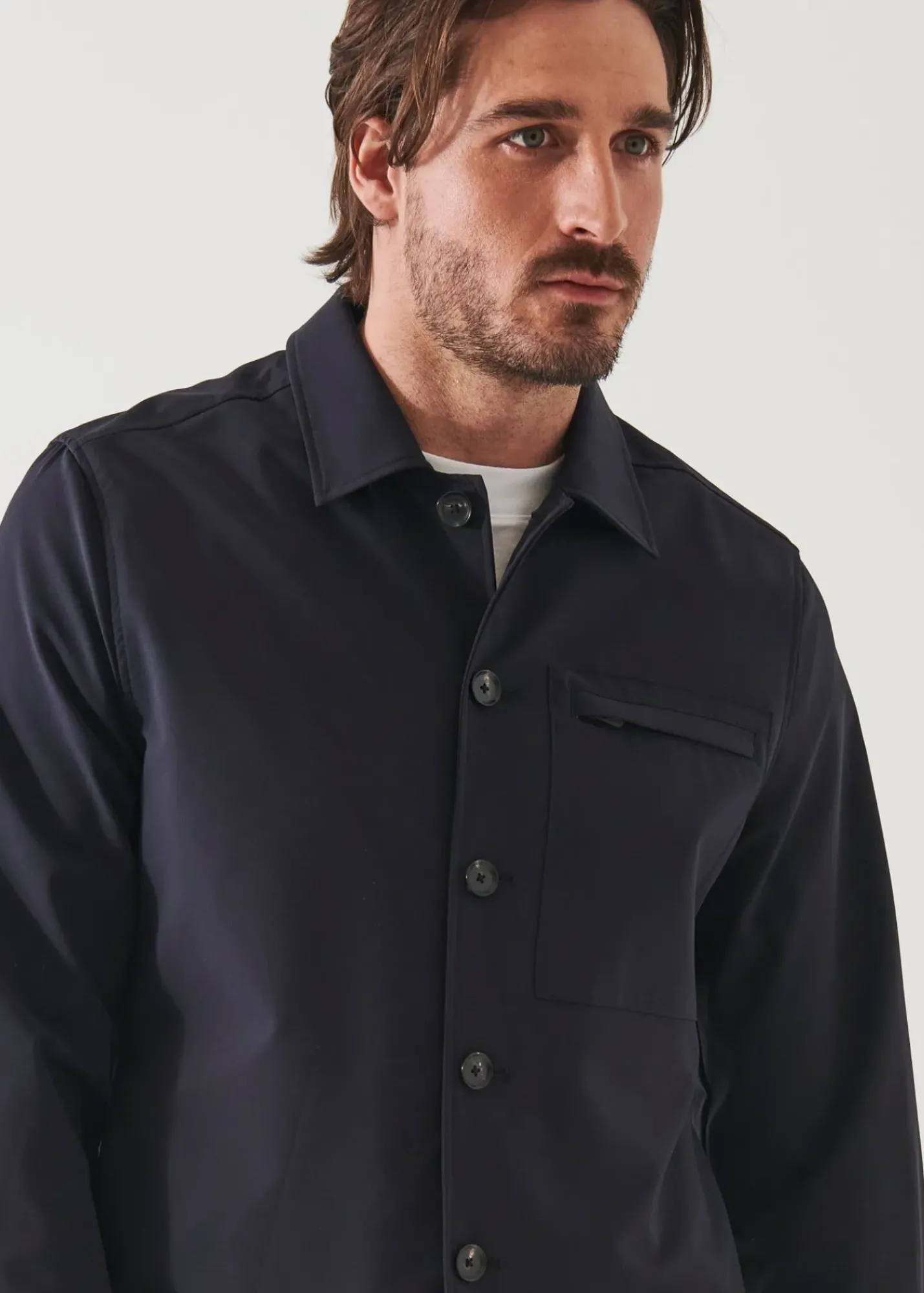 PATRICK ASSARAF Quilted Shirt Jacket|Men Shirt Jackets