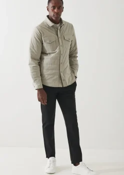 PATRICK ASSARAF Quilted Shirt Jacket|Men Shirt Jackets