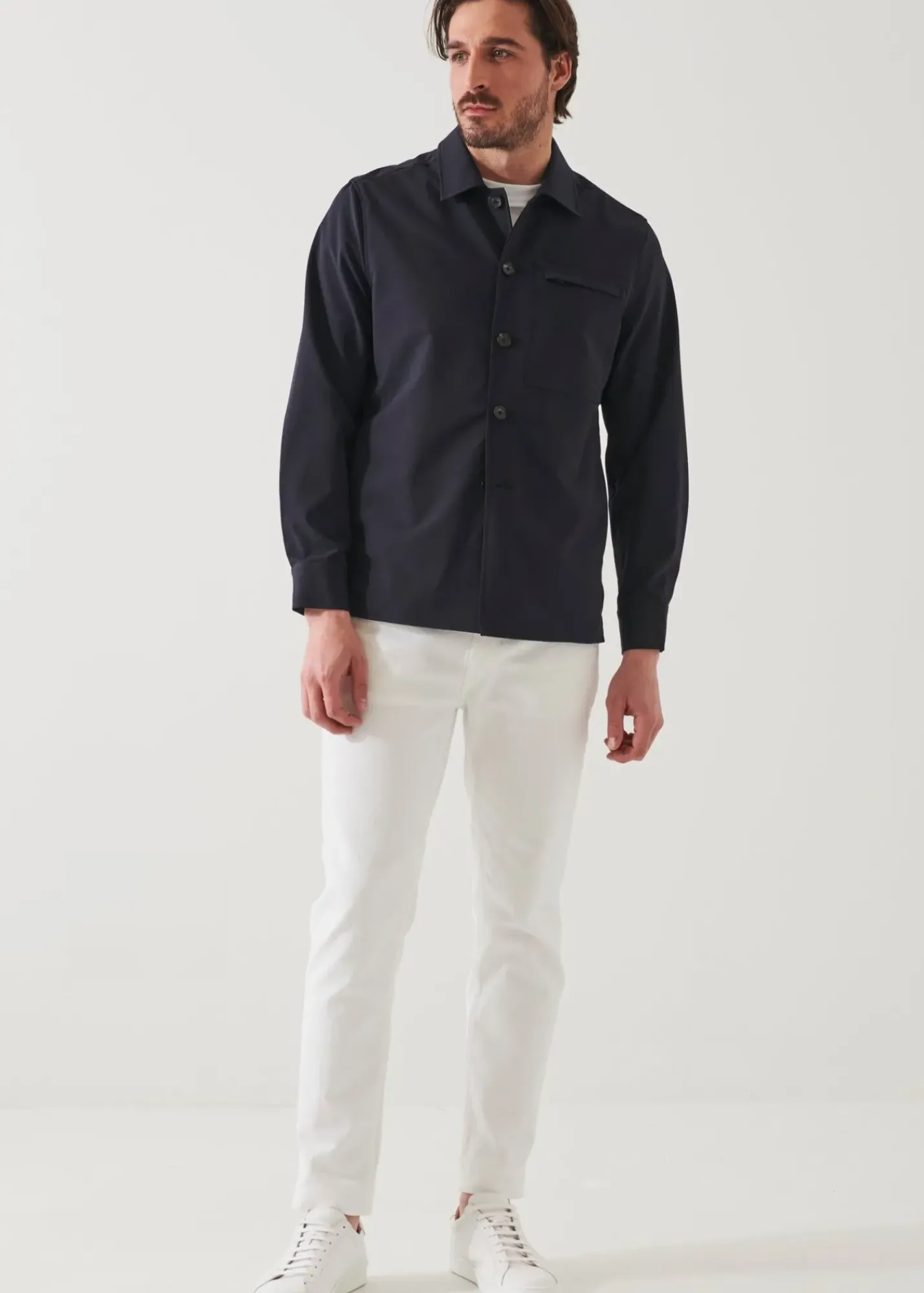 PATRICK ASSARAF Quilted Shirt Jacket|Men Shirt Jackets