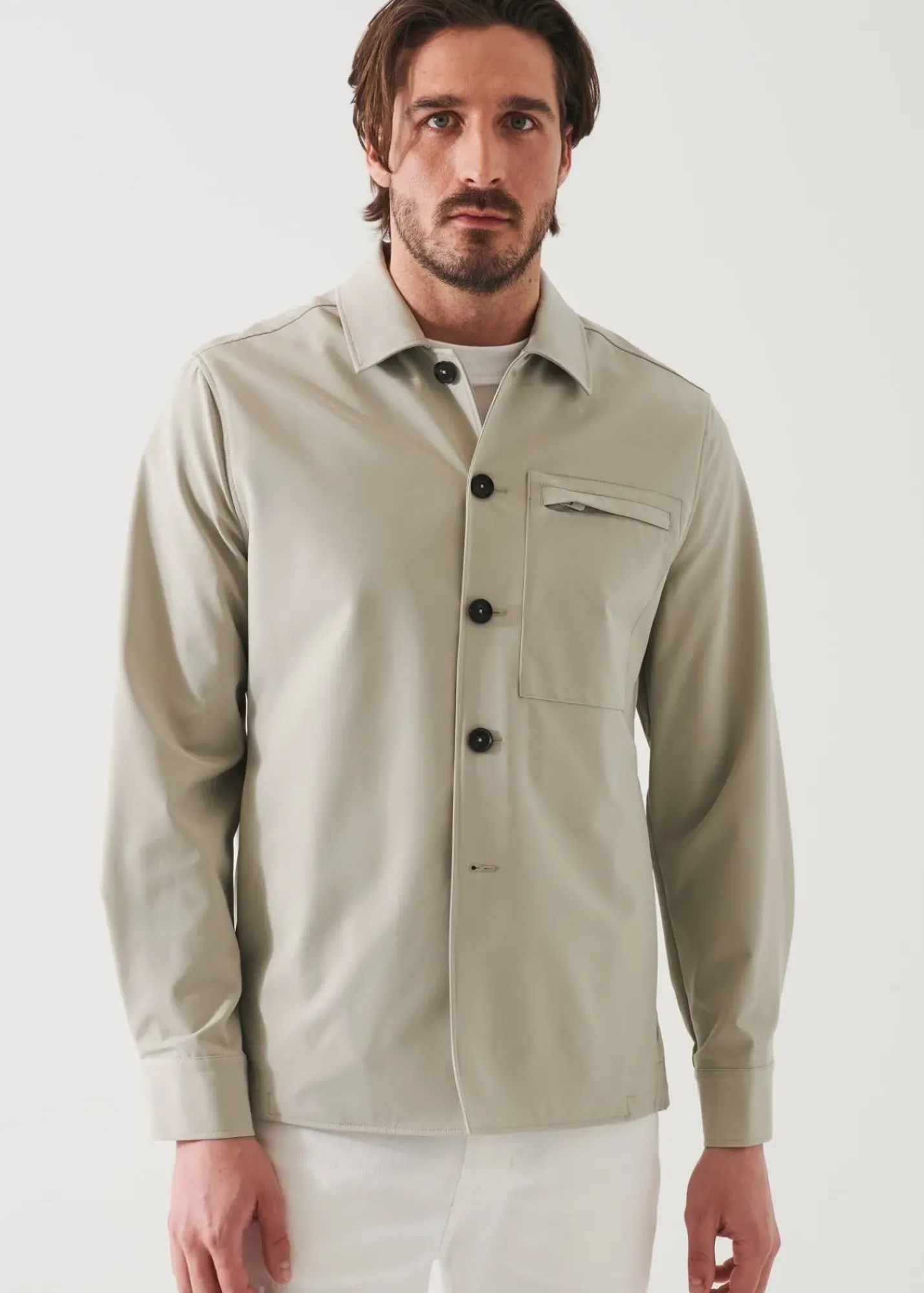 PATRICK ASSARAF Quilted Shirt Jacket|Men Shirt Jackets
