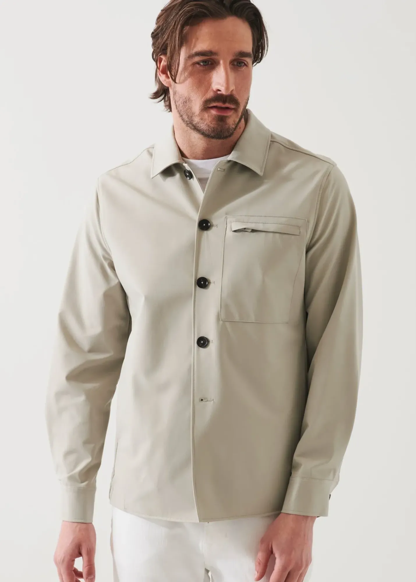 PATRICK ASSARAF Quilted Shirt Jacket|Men Shirt Jackets