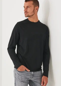 PATRICK ASSARAF Reda Active Wool Long-Sleeve Knit T-Shirt|Men T-Shirts