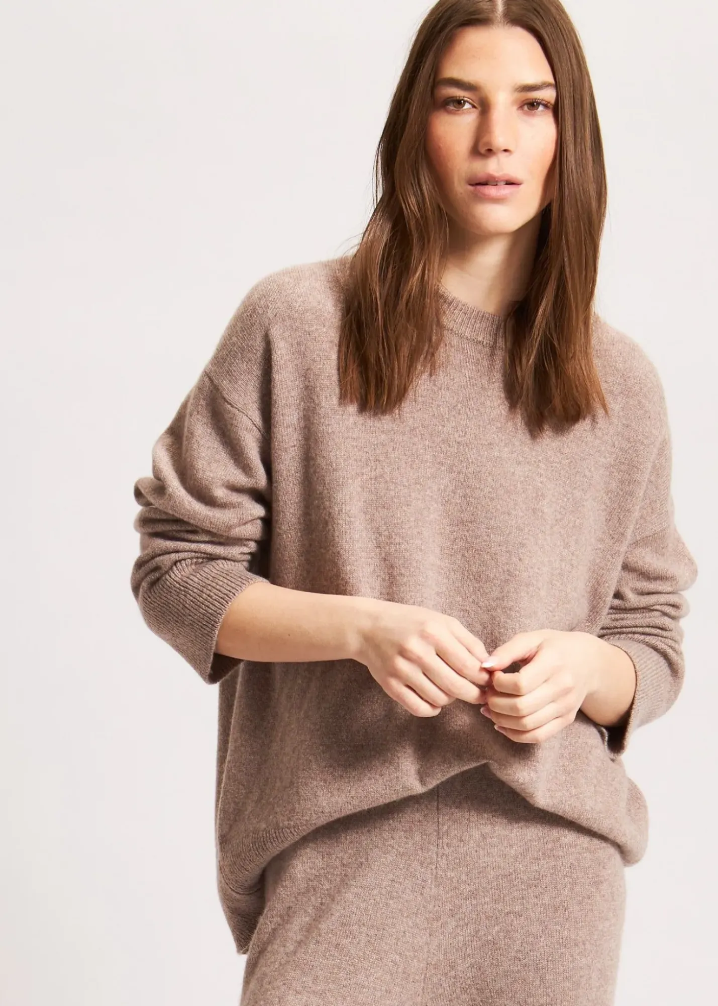 PATRICK ASSARAF Relaxed Cashmere Crewneck|Women Knitwear