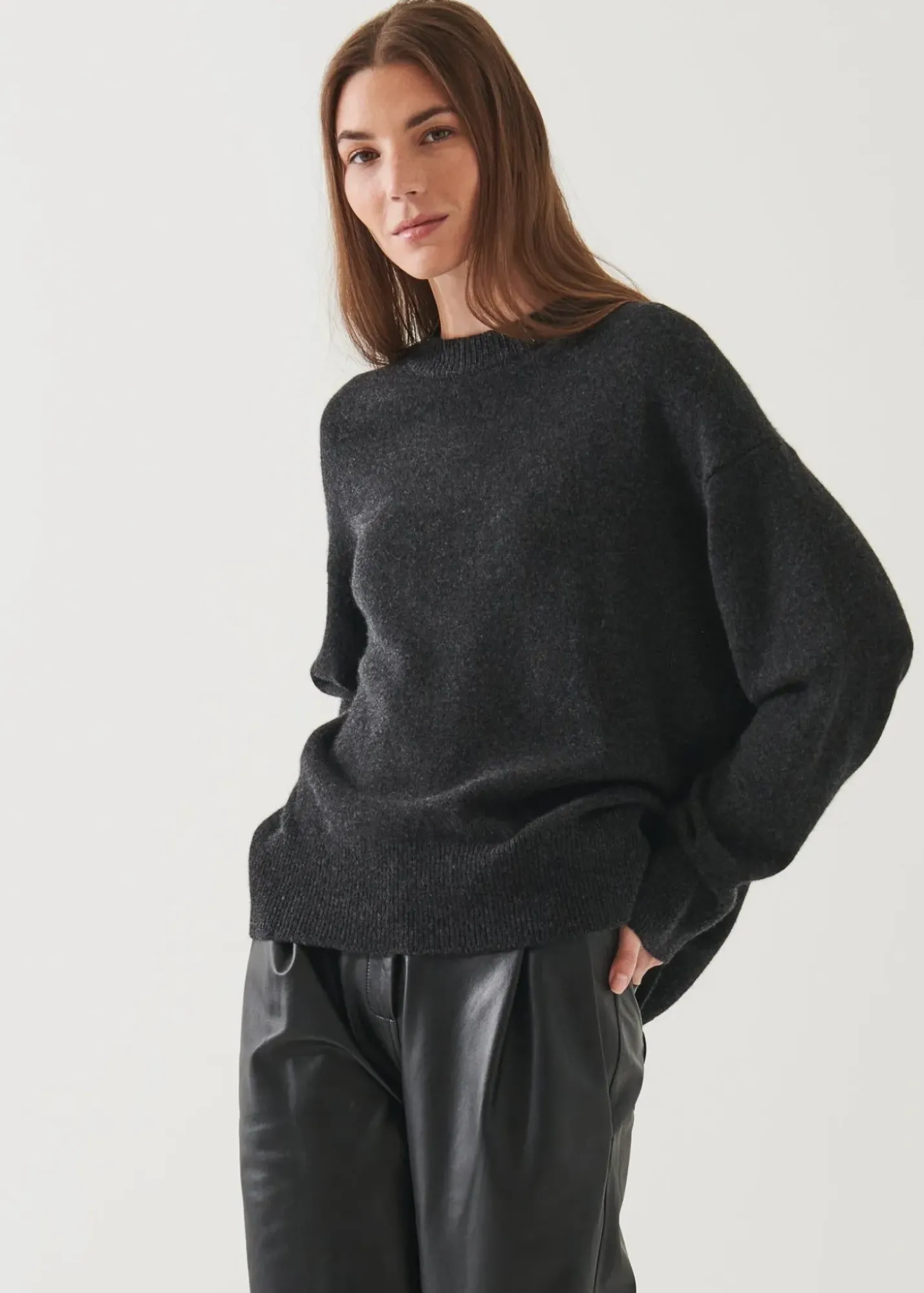 PATRICK ASSARAF Relaxed Cashmere Crewneck|Women Knitwear