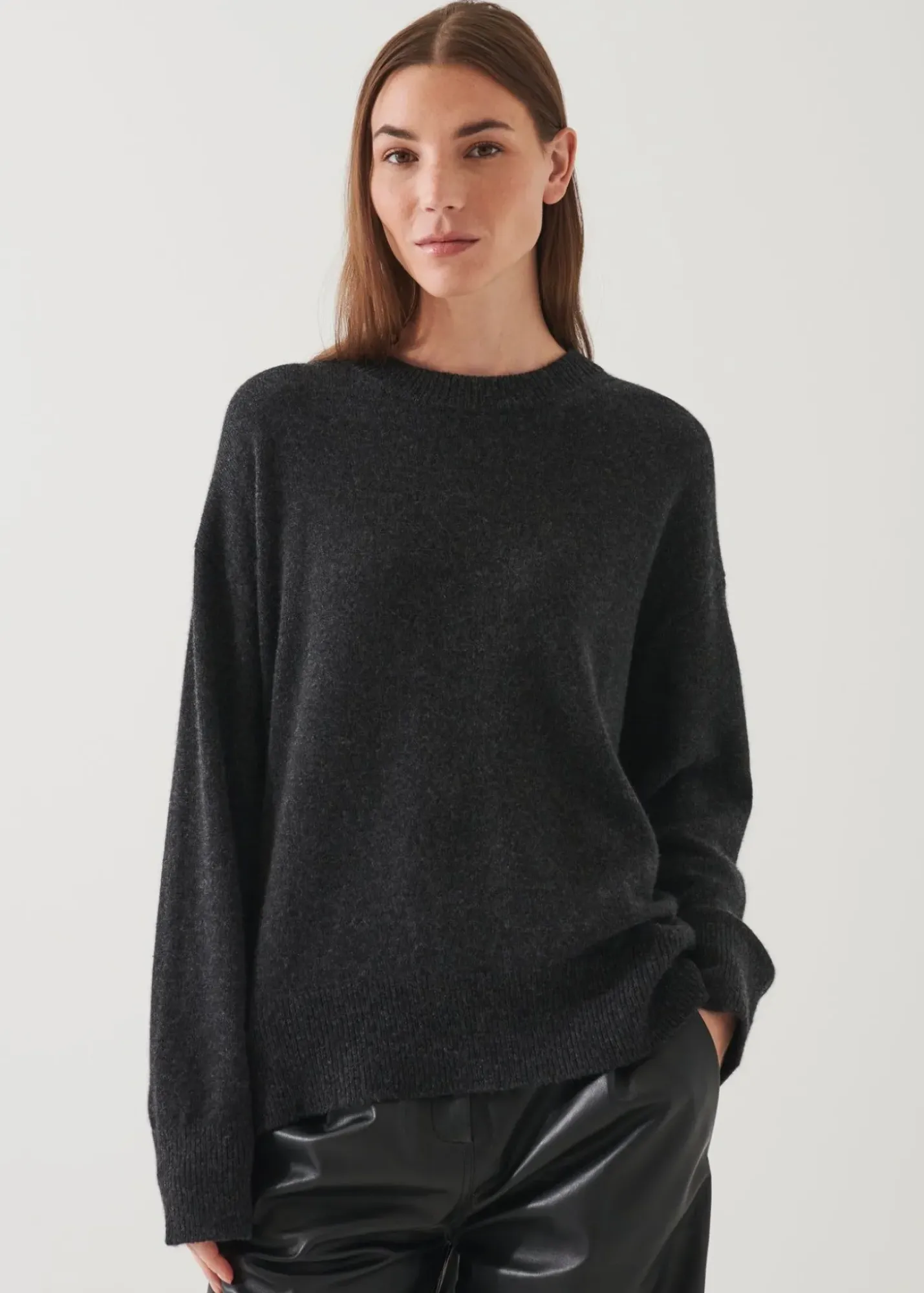 PATRICK ASSARAF Relaxed Cashmere Crewneck|Women Knitwear