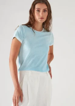 PATRICK ASSARAF Reverse Spray Lightweight Pima Cotton T-Shirt|Women T-Shirts