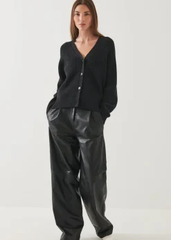 PATRICK ASSARAF Ribbed Merino Cardigan|Women Knitwear